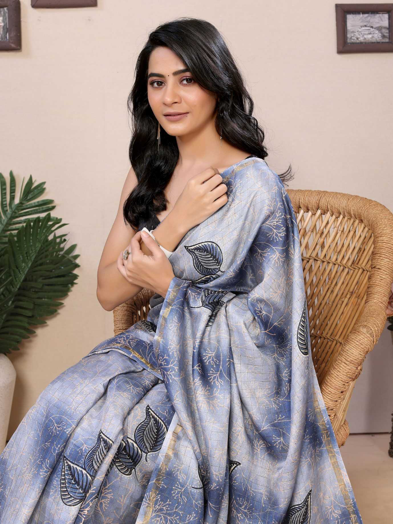 Ready To Wear Printed Silk Saree