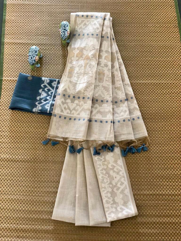 Pure Khadi Cotton Saree