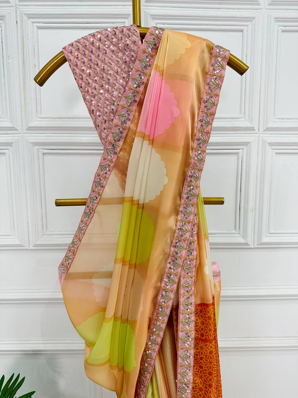 KIARA MAM INSPIRED TISSUE RANGKAT SAREE