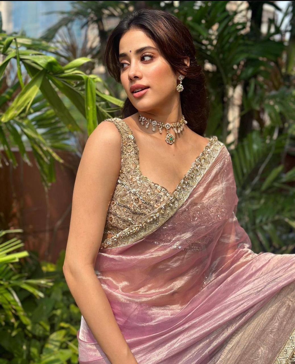 Bollywood Style Heavy Tissue Organza Saree
