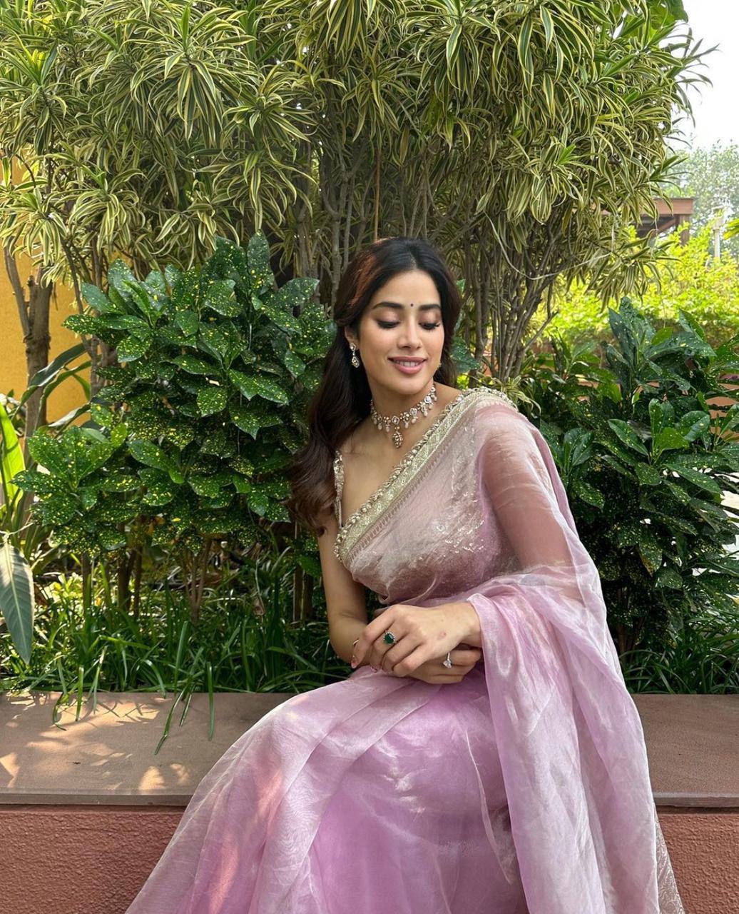 Bollywood Style Heavy Tissue Organza Saree