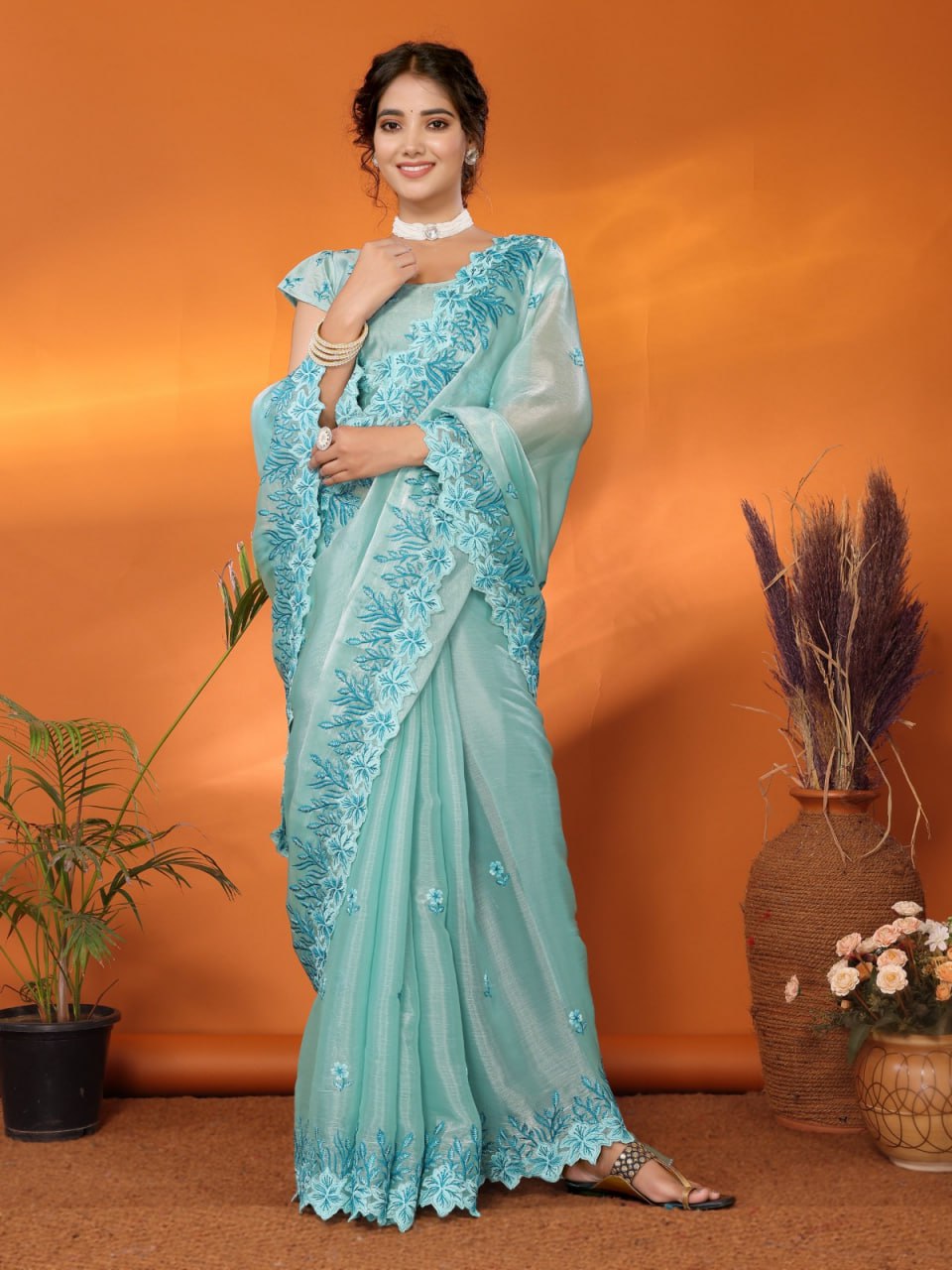 JIMMI CHOO BARBARICK SILK SAREE