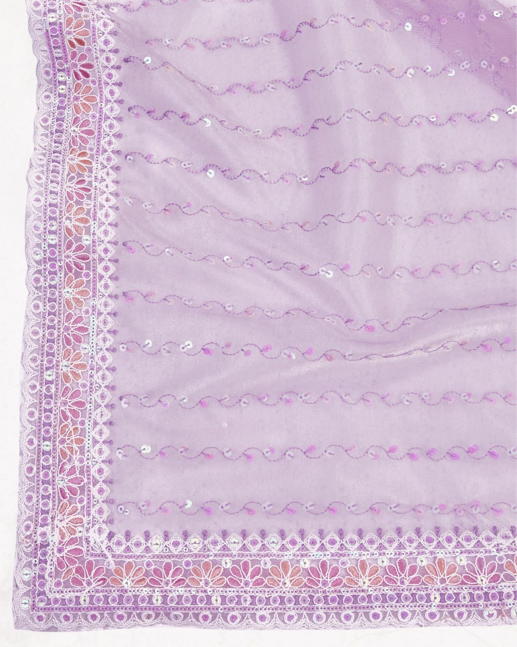 Beautiful Designer Saree on *Soft Gold Net* fabric & Embroidery work