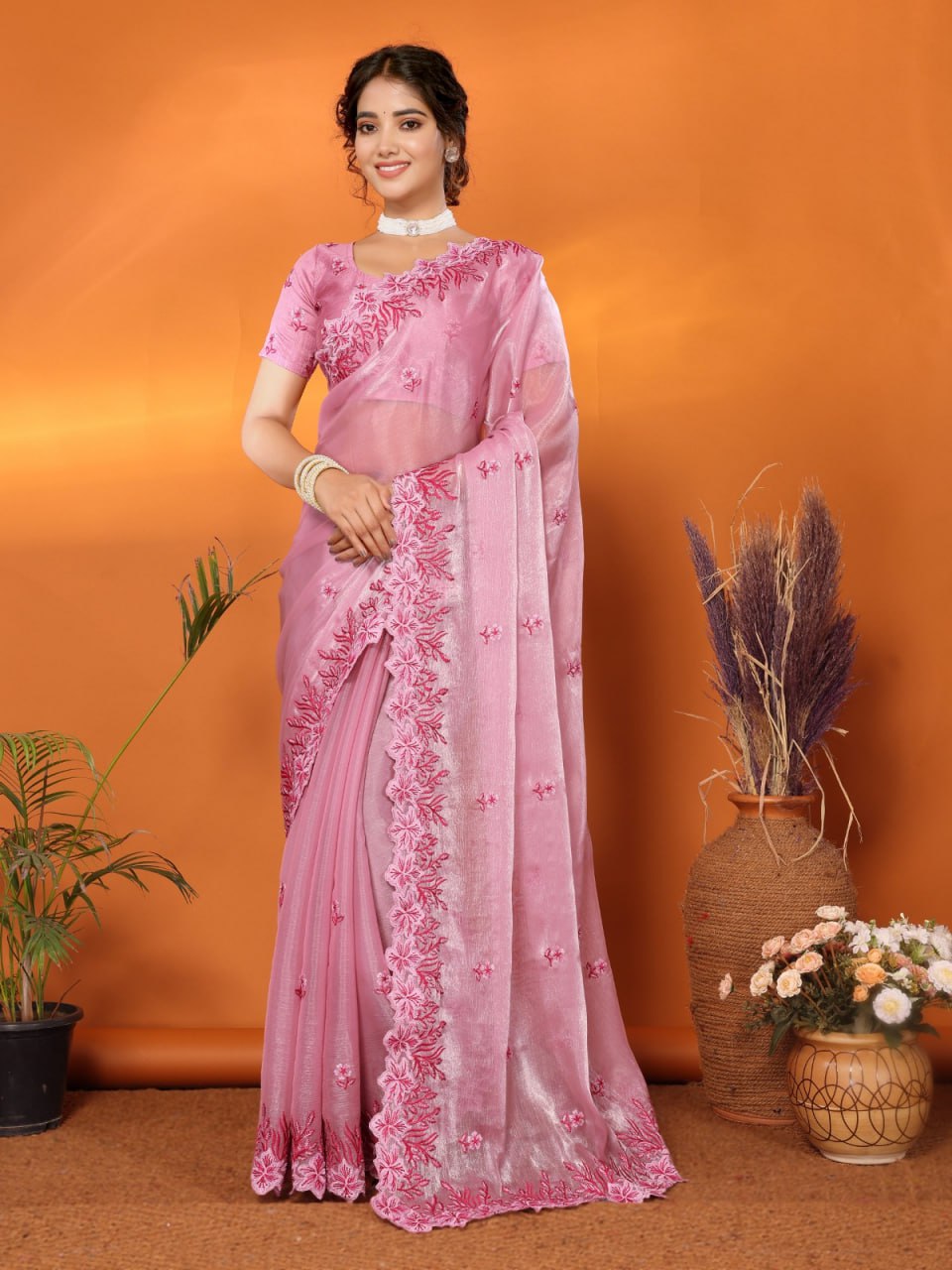JIMMI CHOO BARBARICK SILK SAREE