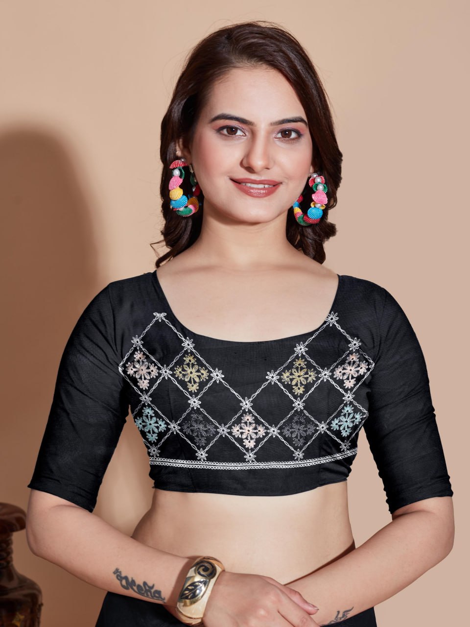 Beautiful Designer Saree on Soft Butterfly Net fabric