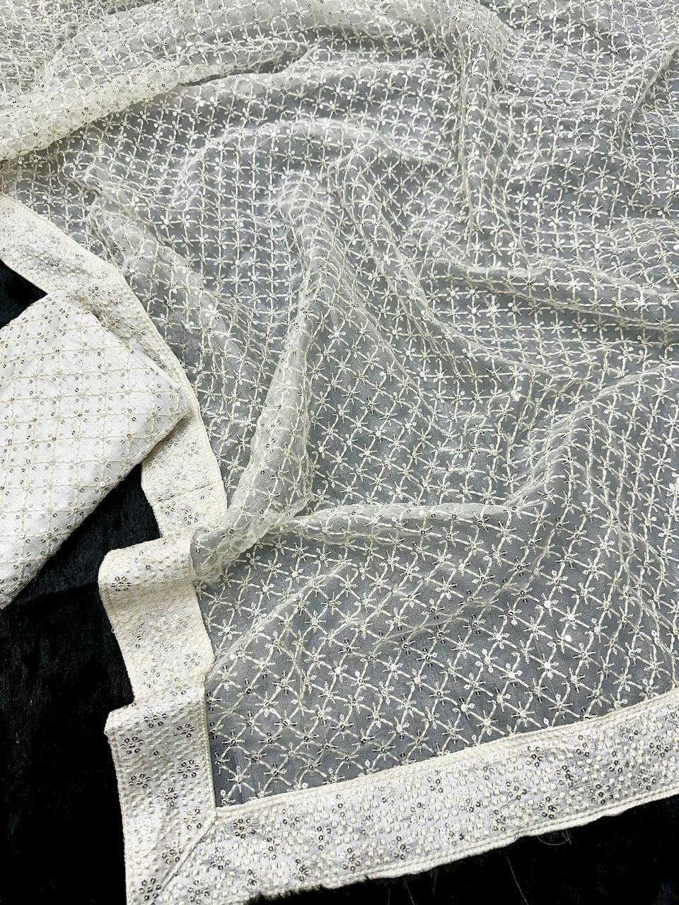Primium Quality Heavy Soft Organza Saree