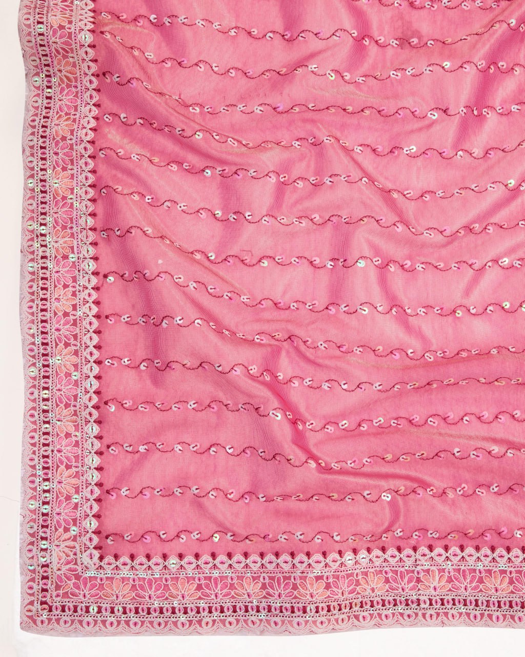 Beautiful Designer Saree on *Soft Gold Net* fabric & Embroidery work