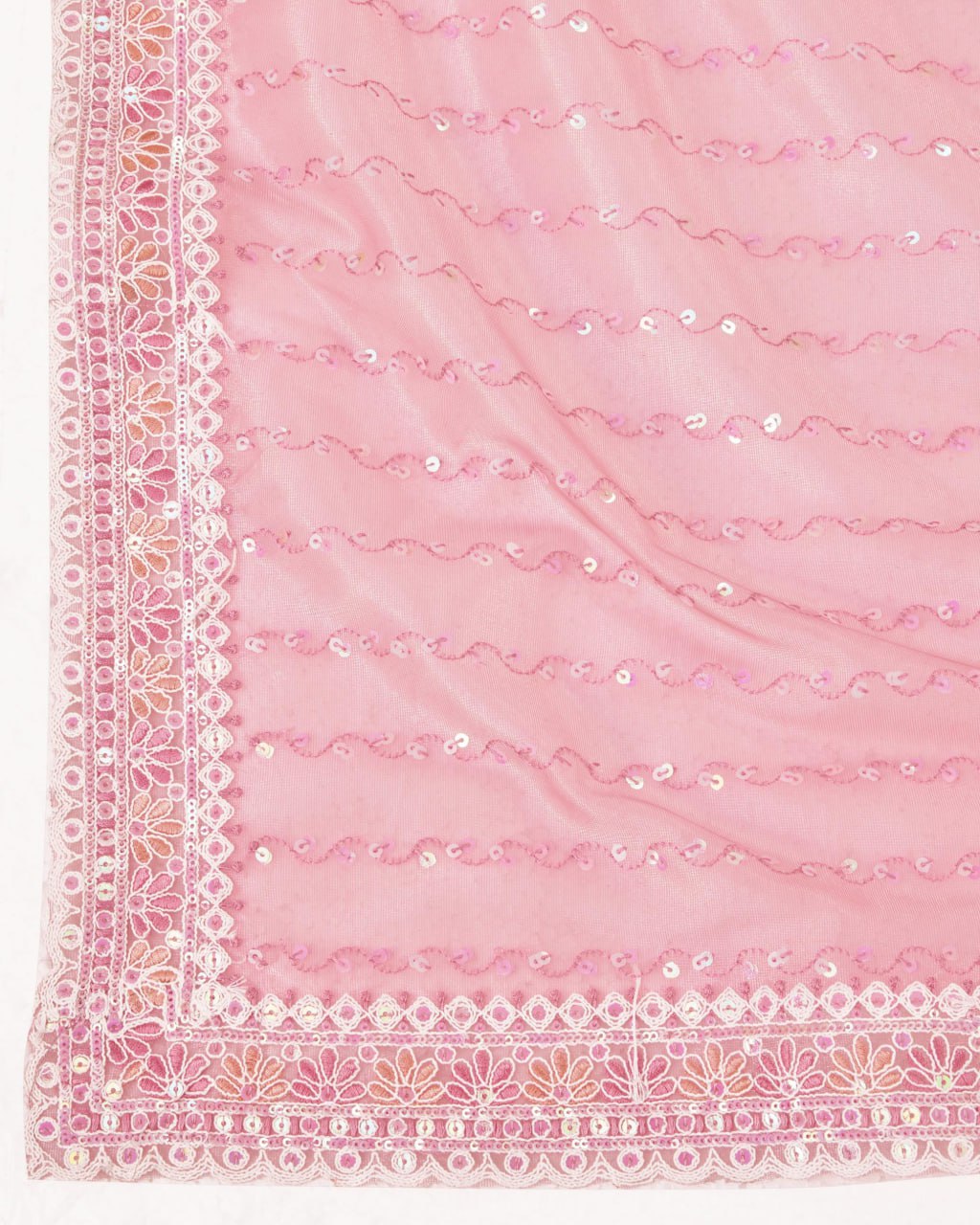 Beautiful Designer Saree on *Soft Gold Net* fabric & Embroidery work