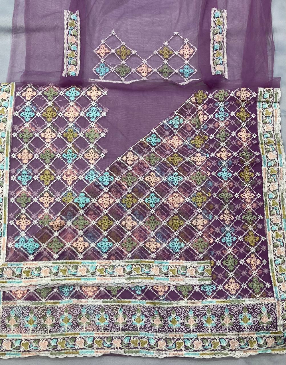 Beautiful Designer Saree on Soft Butterfly Net fabric