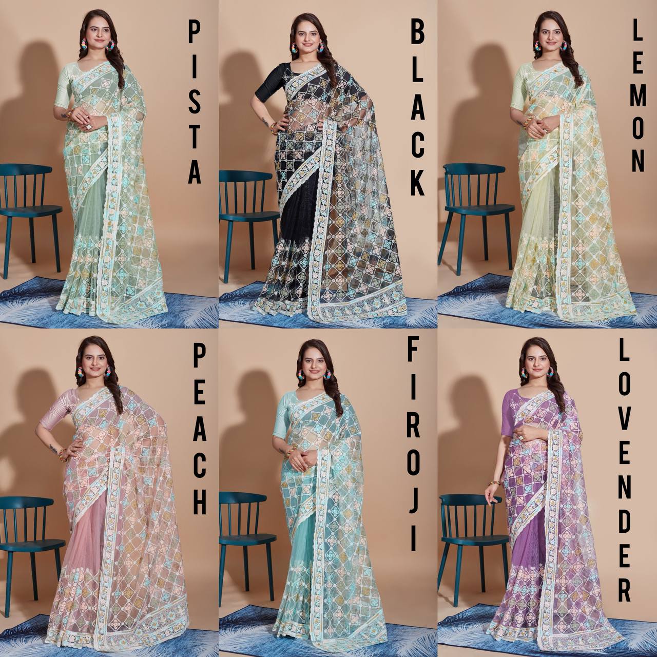 Beautiful Designer Saree on Soft Butterfly Net fabric