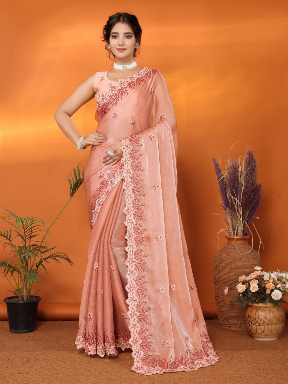 JIMMI CHOO BARBARICK SILK SAREE