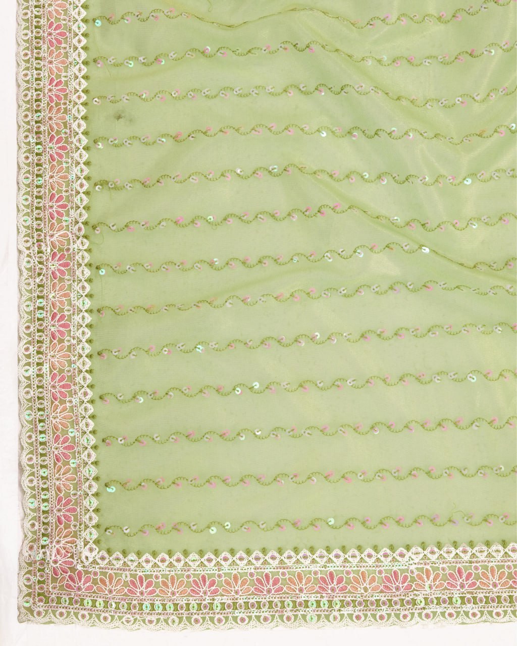 Beautiful Designer Saree on *Soft Gold Net* fabric & Embroidery work