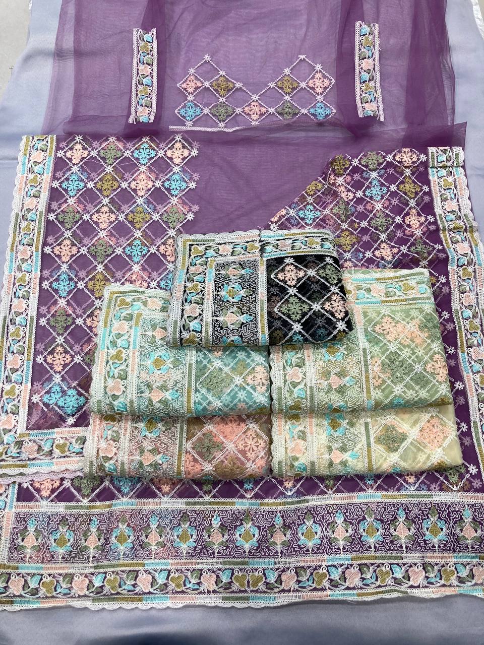 Beautiful Designer Saree on Soft Butterfly Net fabric