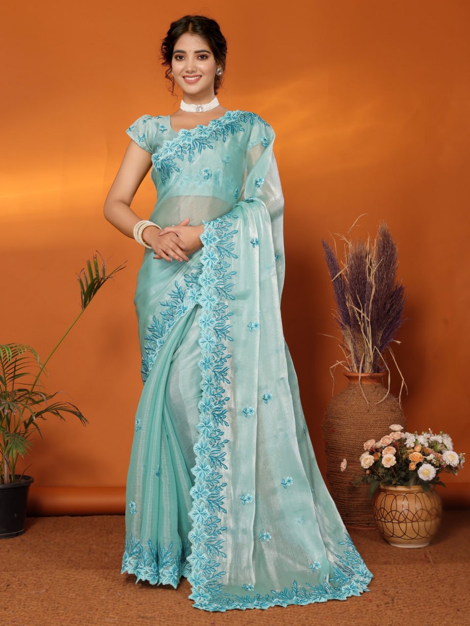 JIMMI CHOO BARBARICK SILK SAREE