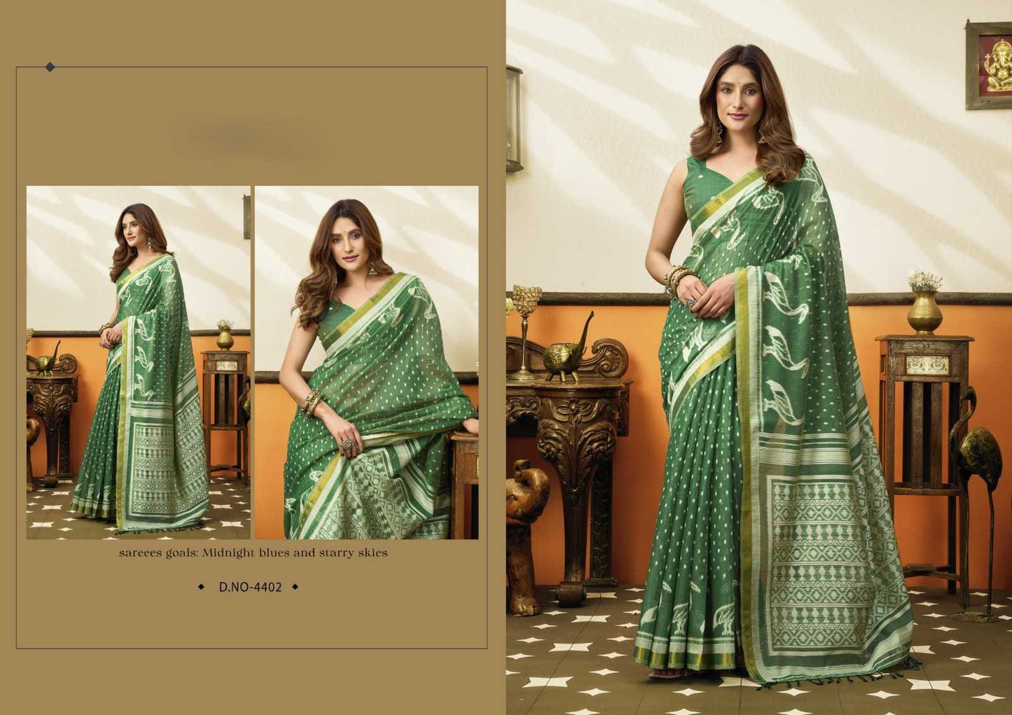 Cotton Saree with Traditional Jhallar & Jacquard Weaving