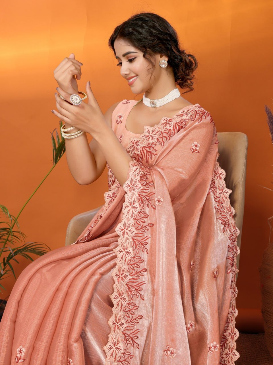 JIMMI CHOO BARBARICK SILK SAREE