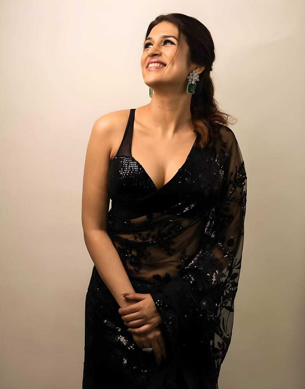 Premium Georgette Saree with Heavy Multi-Embroidery Stitch Work & Designer Banglori Blouse