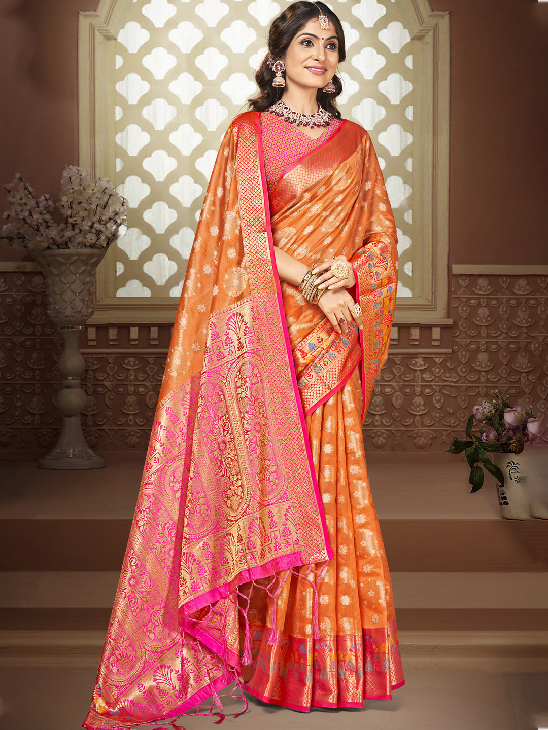 Silk Saree With Blouse Piece