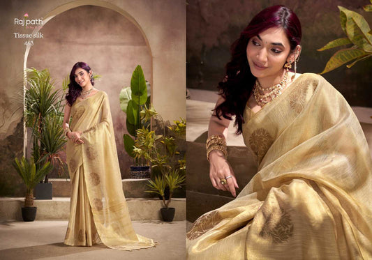 Rajpath kiri silk tissue silk stylish saree