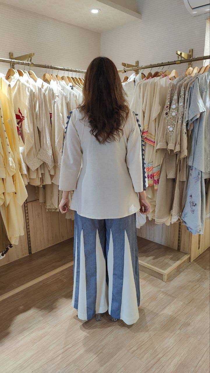 Reet beautifull Denim kali pant cordset for women