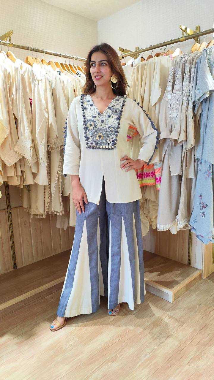 Reet beautifull Denim kali pant cordset for women