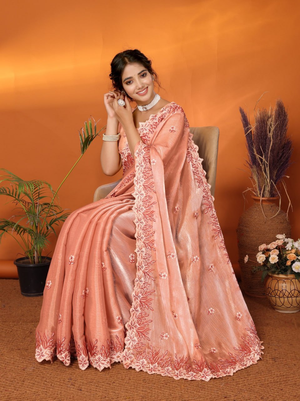 JIMMI CHOO BARBARICK SILK SAREE