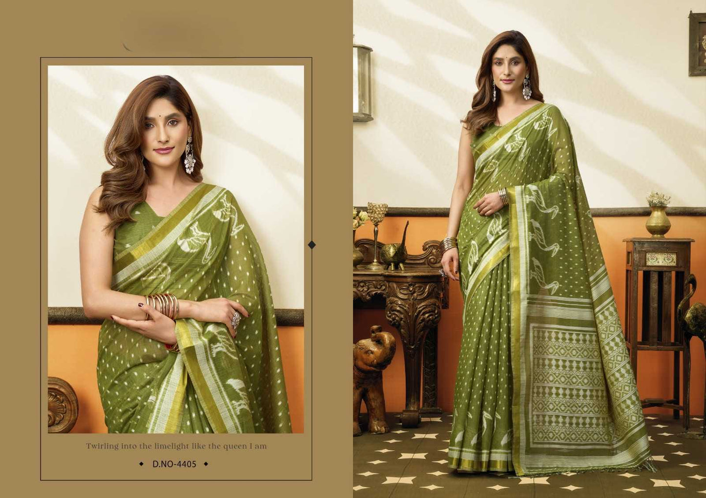 Cotton Saree with Traditional Jhallar & Jacquard Weaving