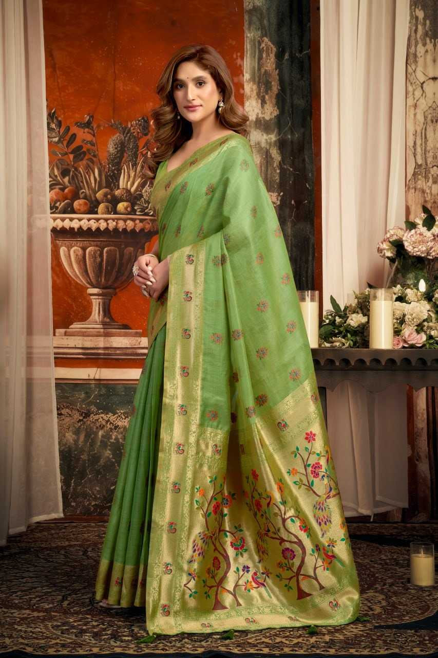 Heavy Super Kota Paithani Saree with Zari Border, Jacquard Weaving & Fancy Tassels
