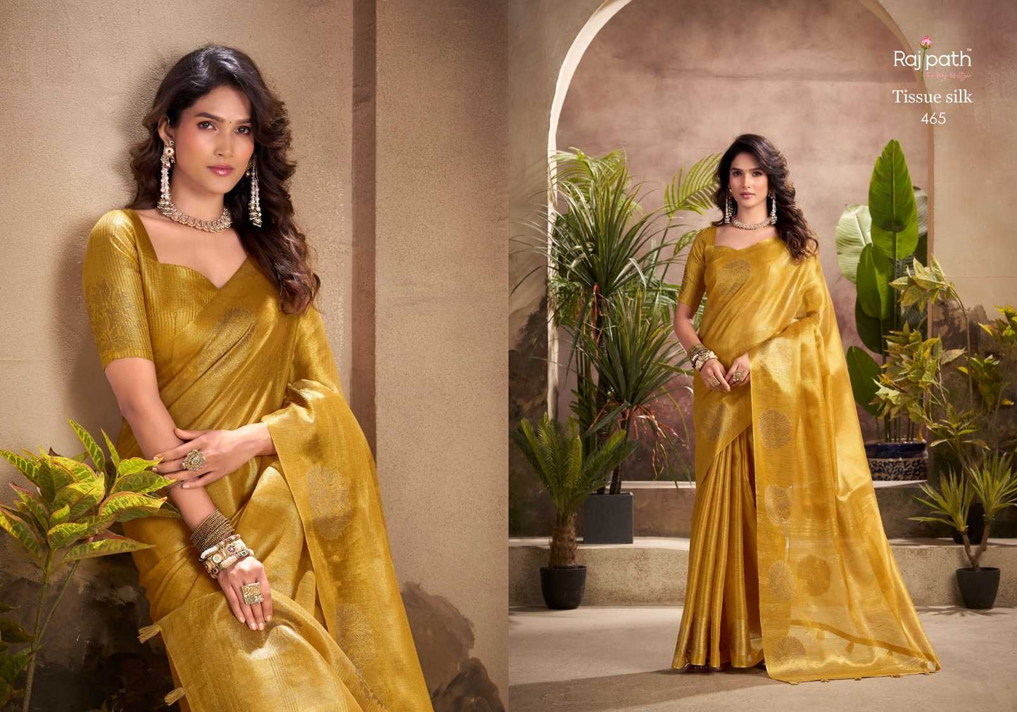 Rajpath kiri silk tissue silk stylish saree