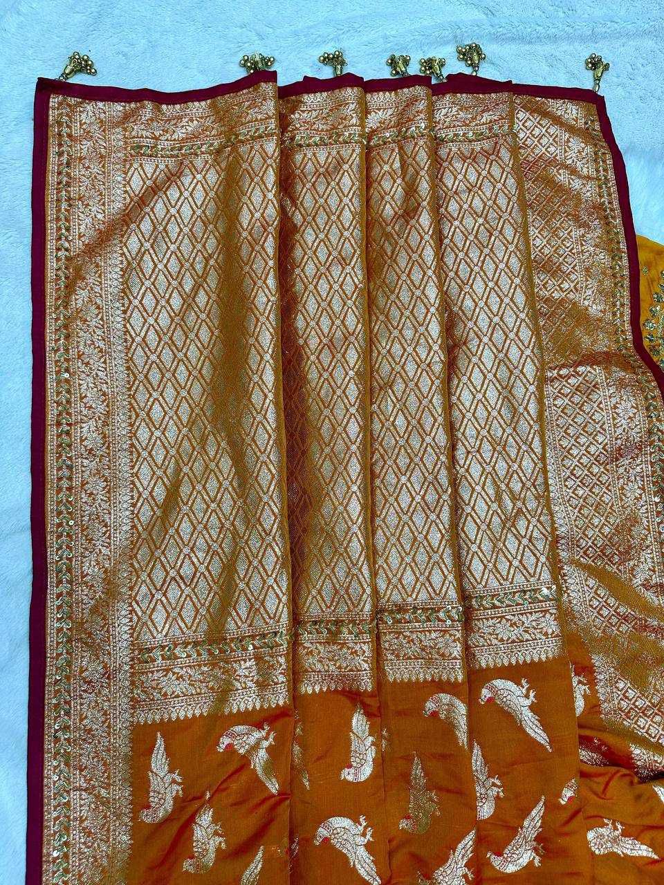 Premium Soft Silk Weaving Saree with Matching Border Blouse