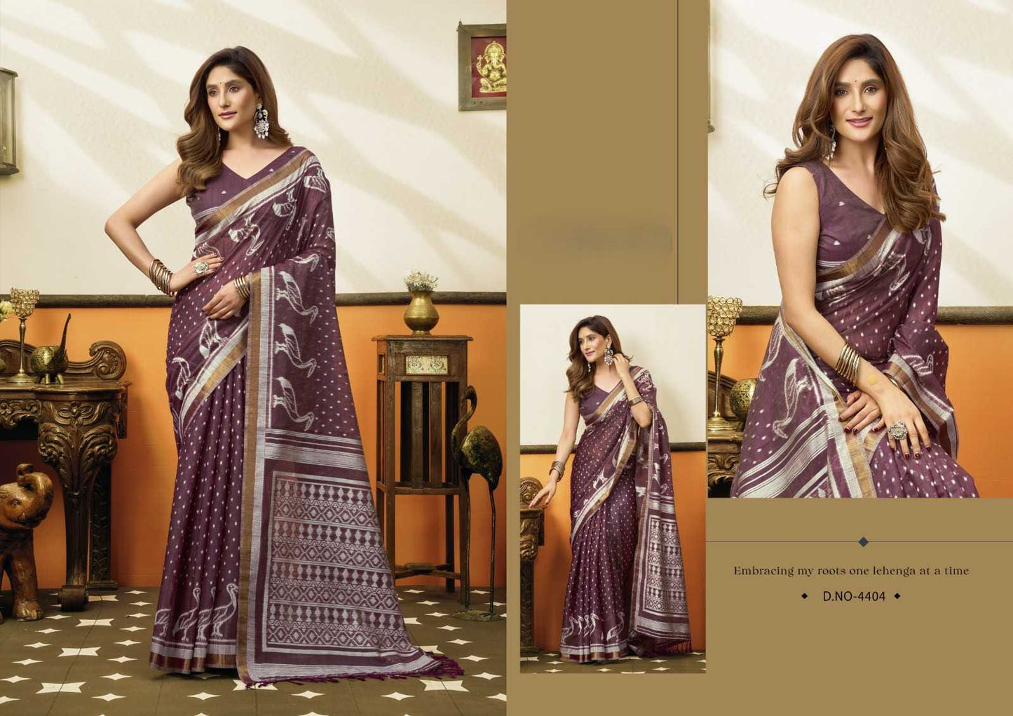Cotton Saree with Traditional Jhallar & Jacquard Weaving