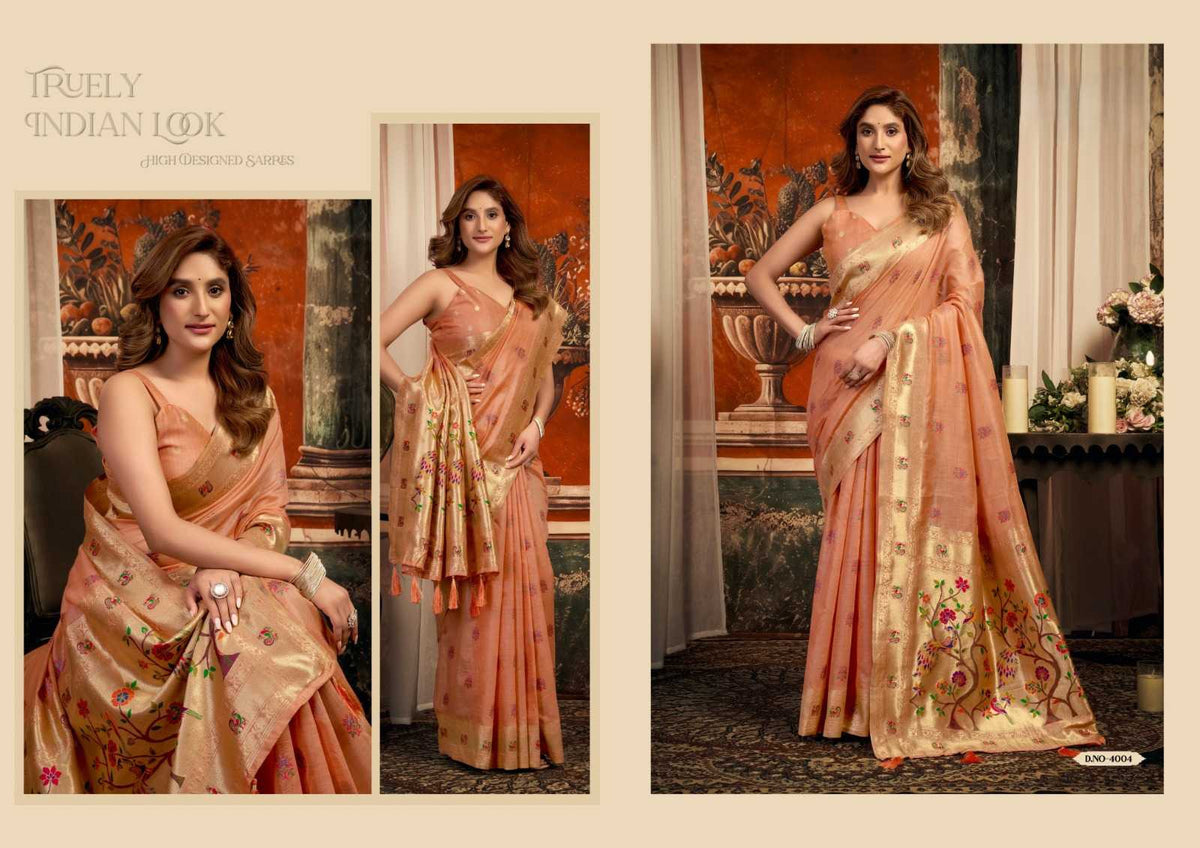 Heavy Super Kota Paithani Saree with Zari Border, Jacquard Weaving & Fancy Tassels
