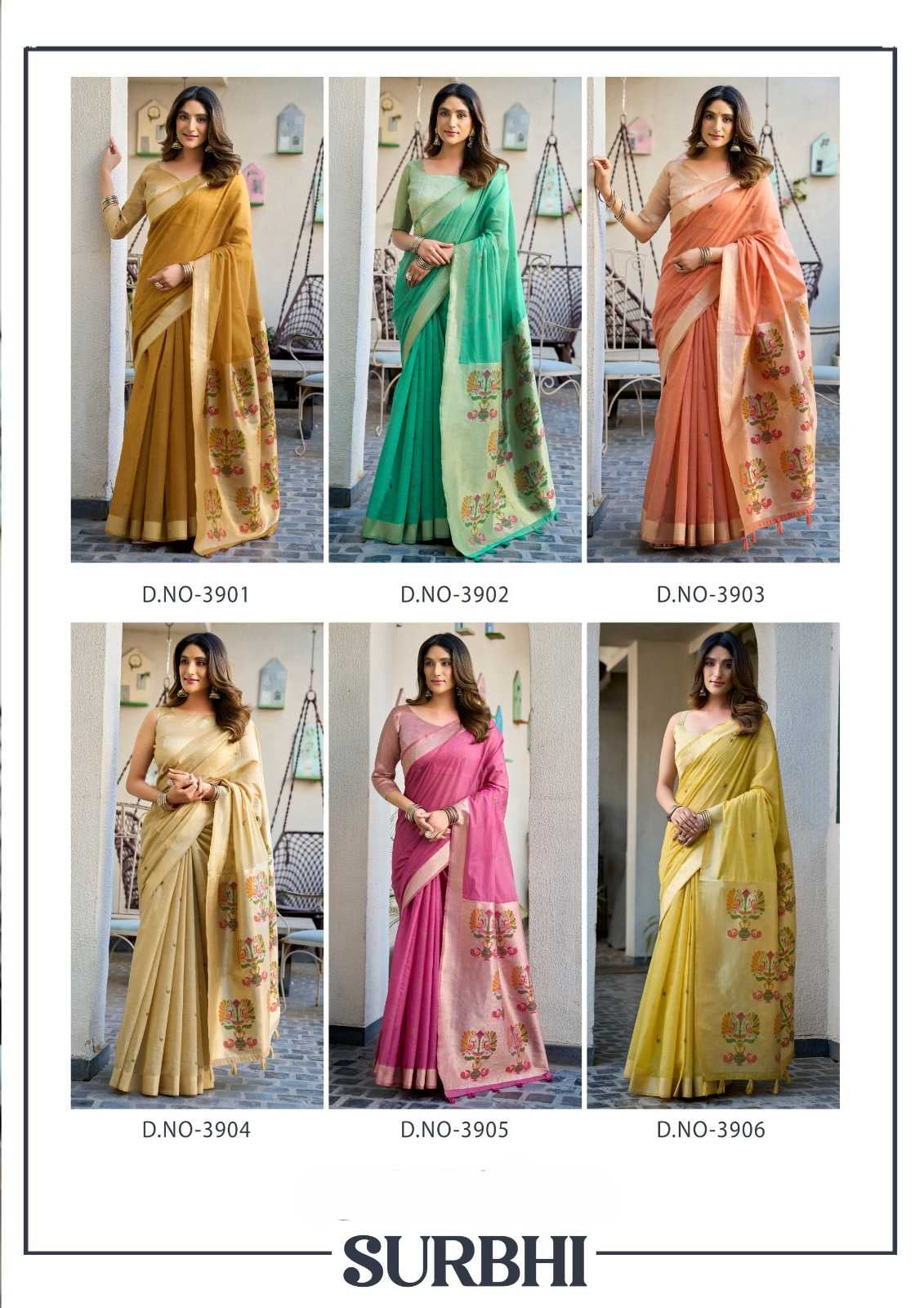 Heavy Cotton Saree with Zari Border, Paithani Pallu & Fancy Tassels