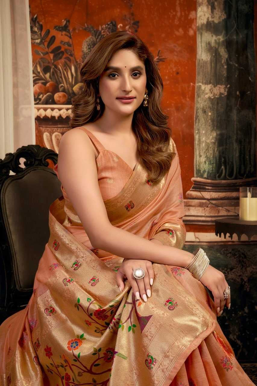 Heavy Super Kota Paithani Saree with Zari Border, Jacquard Weaving & Fancy Tassels