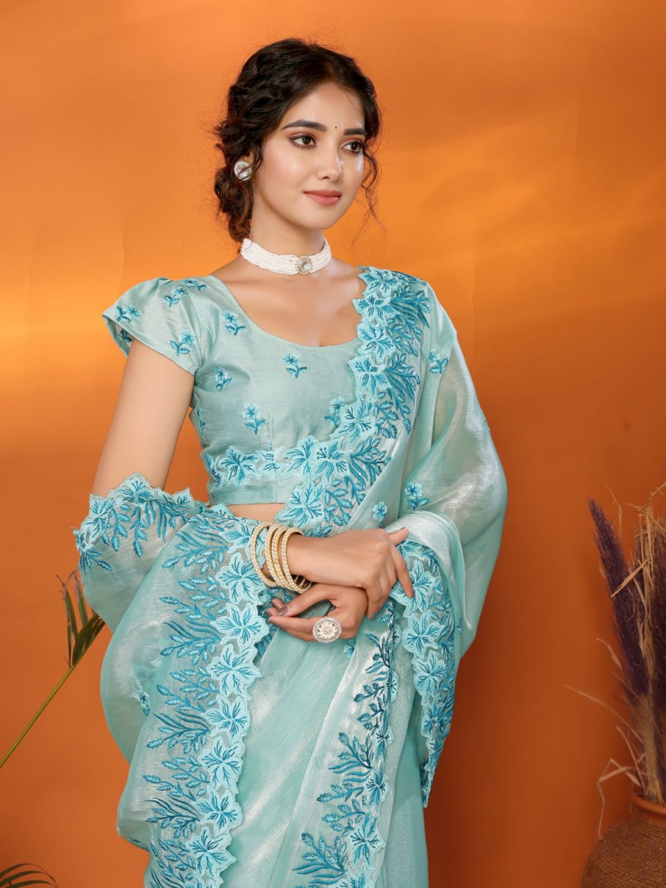 JIMMI CHOO BARBARICK SILK SAREE